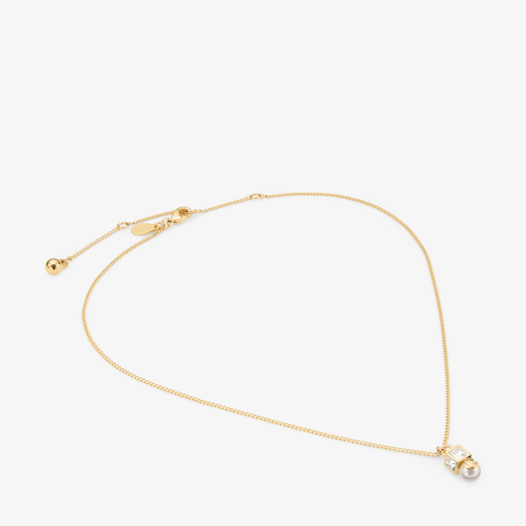 JC Pearl Cube Pendant