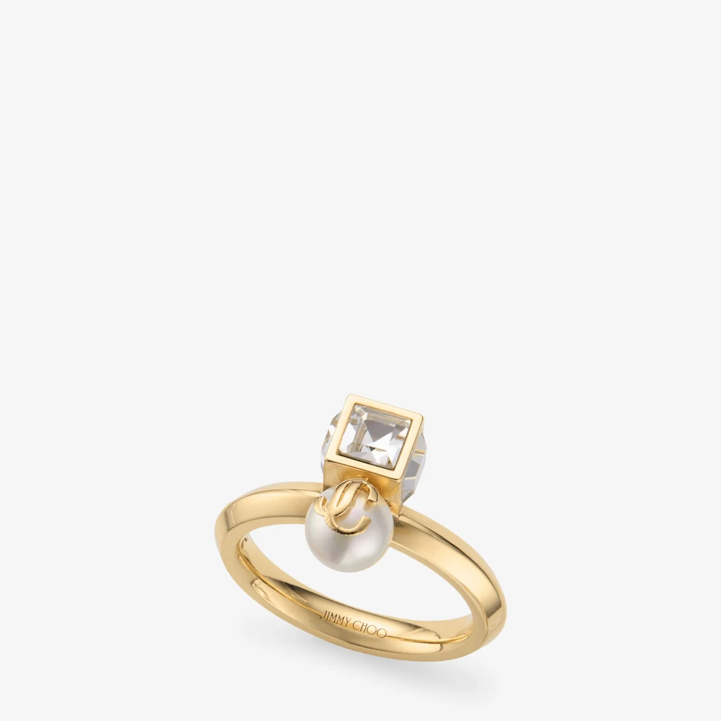 JC Pearl Cube Ring