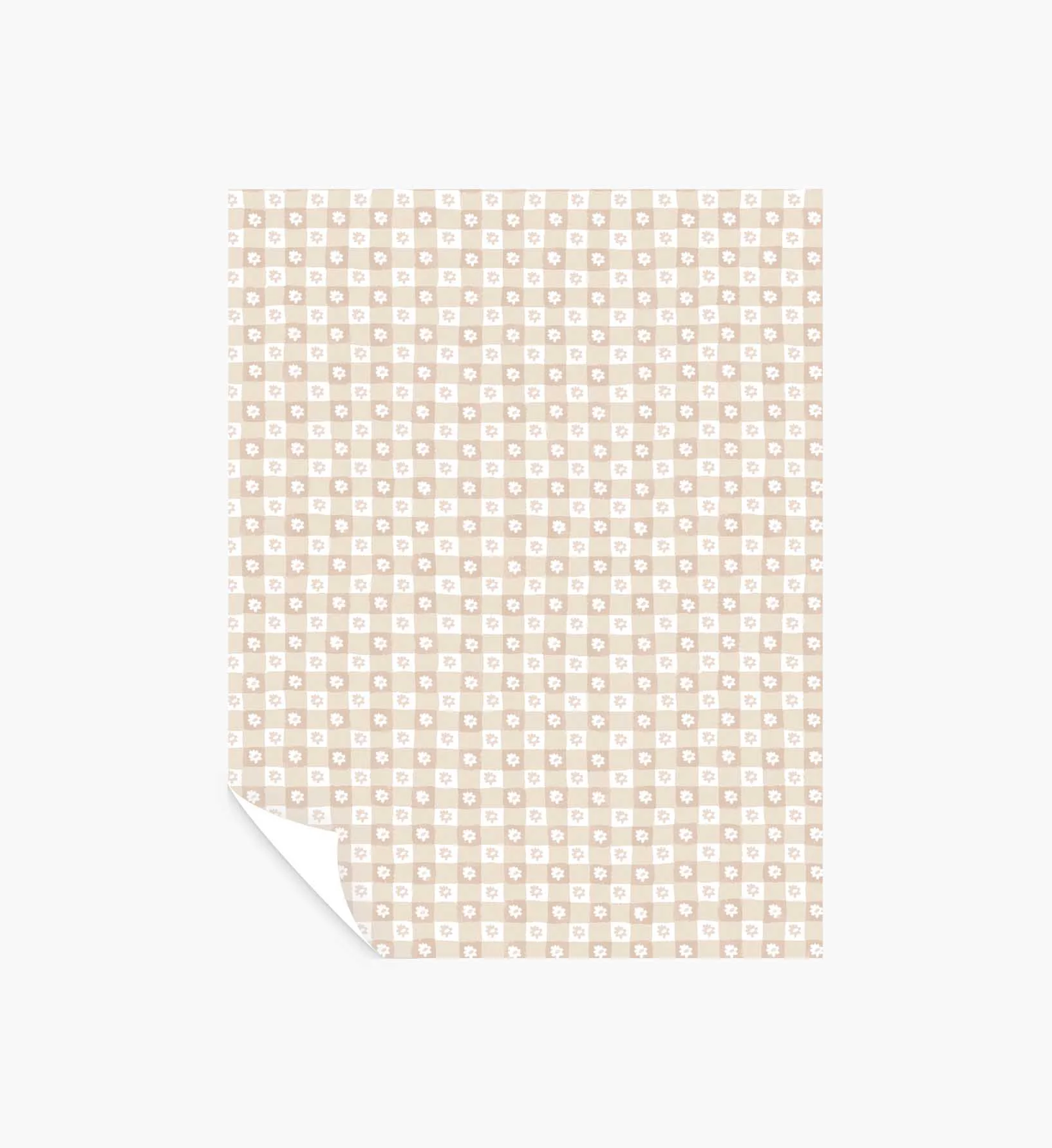 Daisy Gingham Peel & Stick Wallpaper Sample - Blush