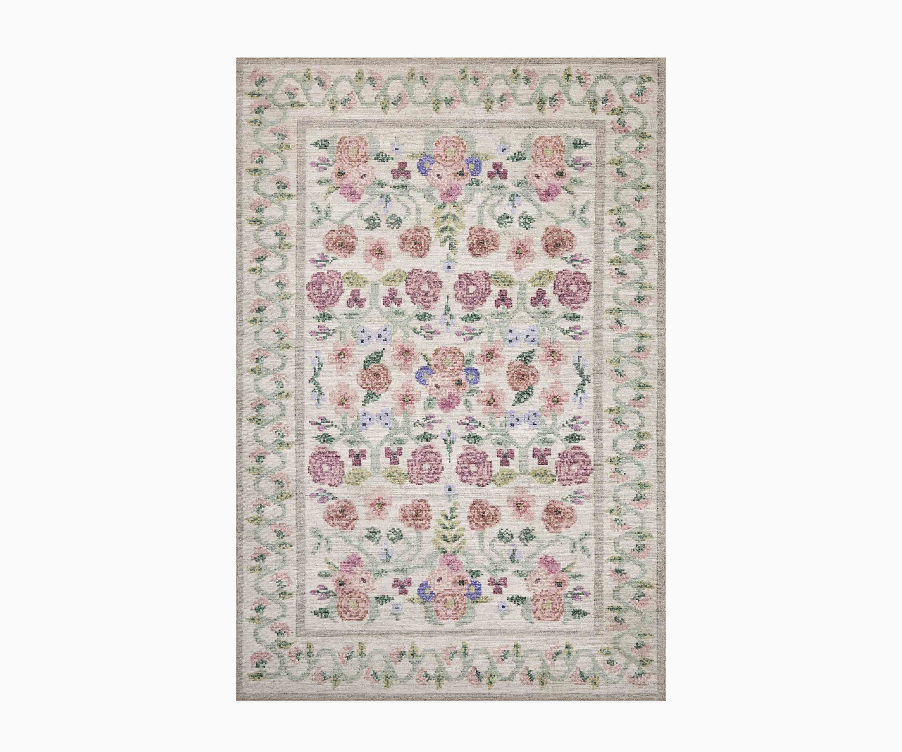 Rosa Power Loomed Rug - Ivory