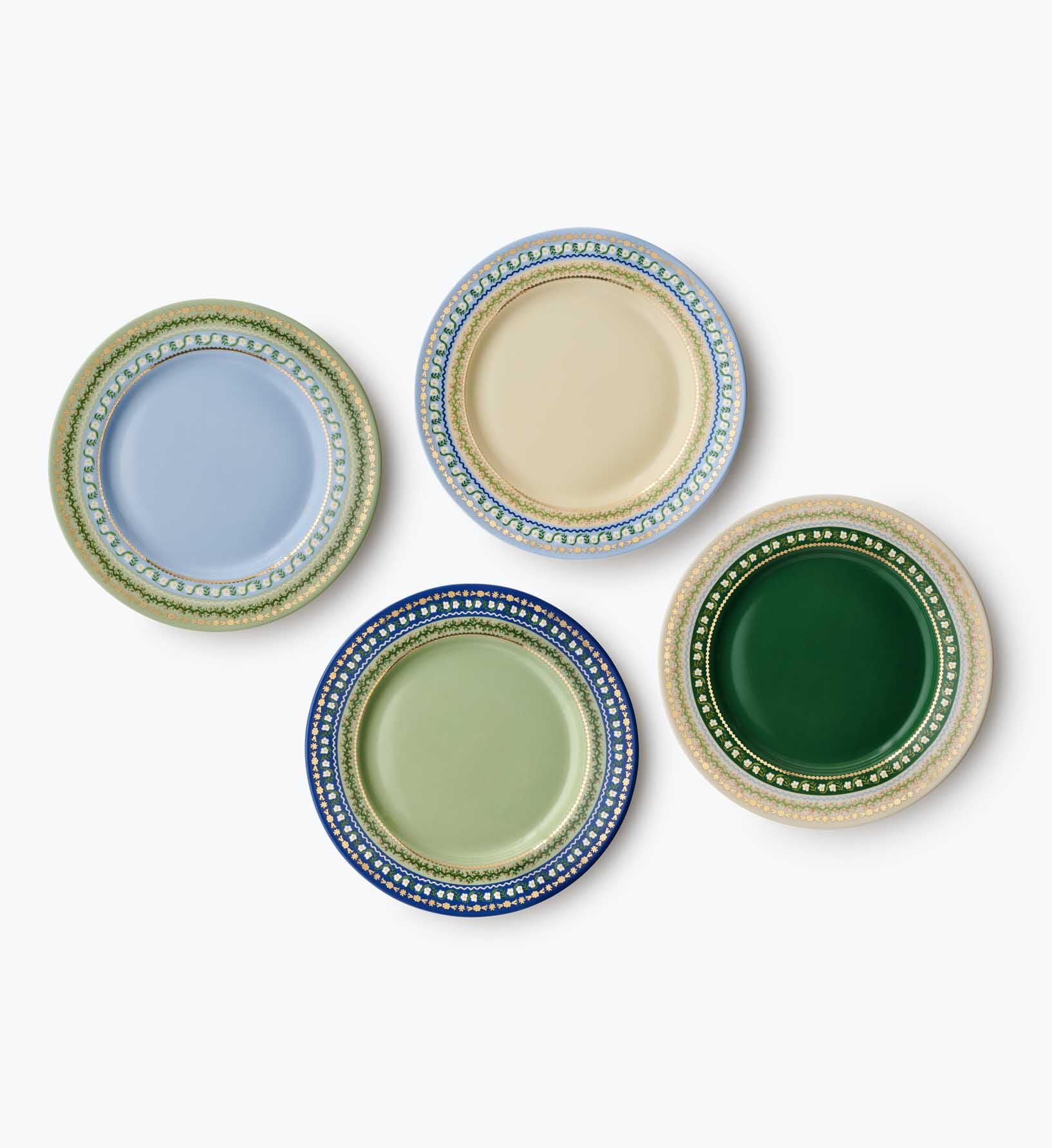 Porcelain Dessert Plate Set - Delphine