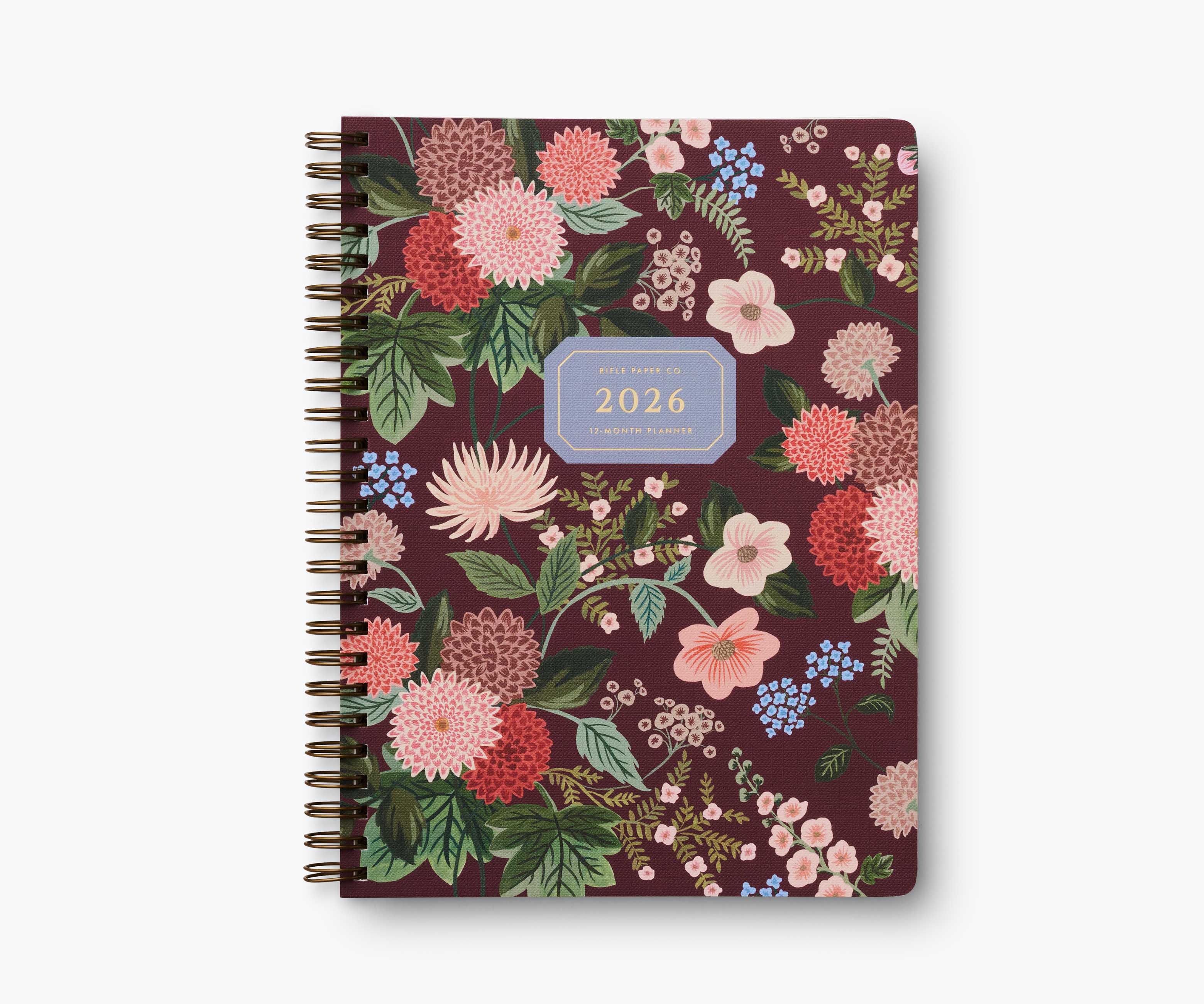 2026 12-Month Softcover Spiral Planner - Dahlia