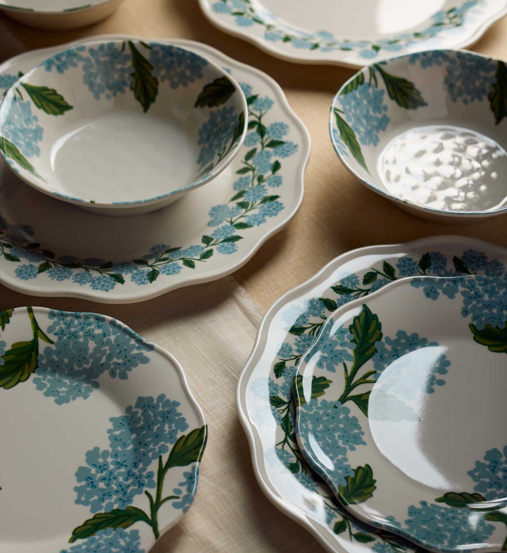 Melamine Assorted Bowls - Hydrangea