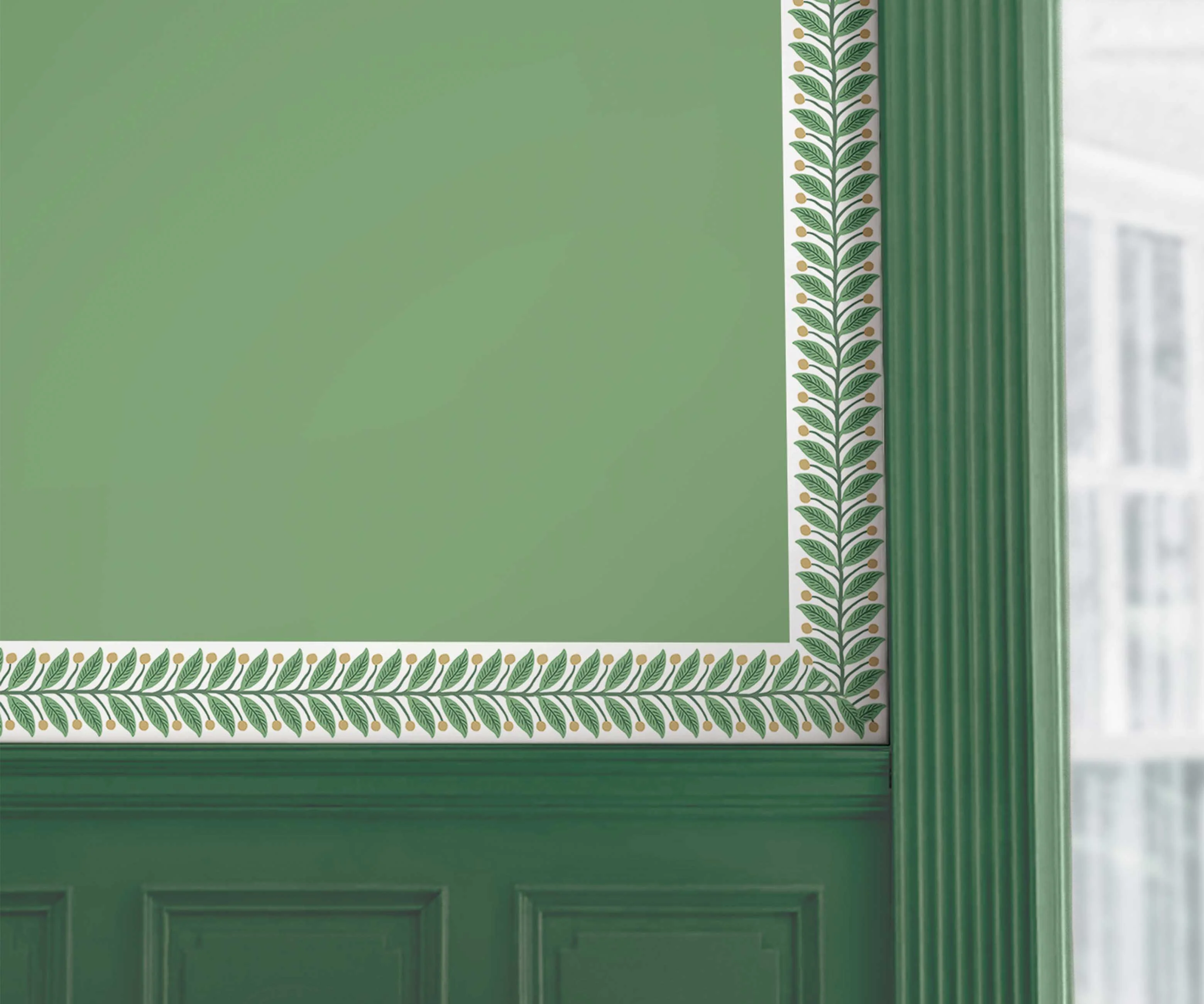 Trim Wallpaper Sample - Green