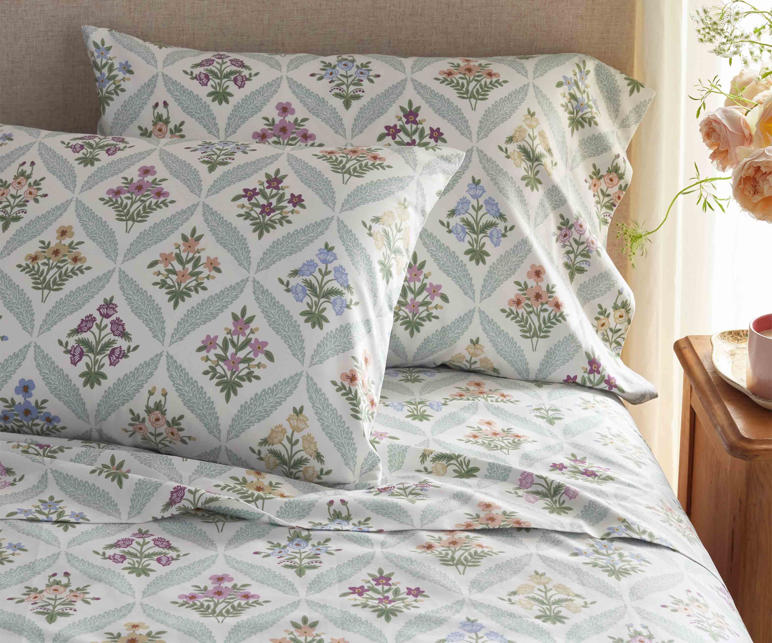 Sateen Sheet Set - Estee Garden