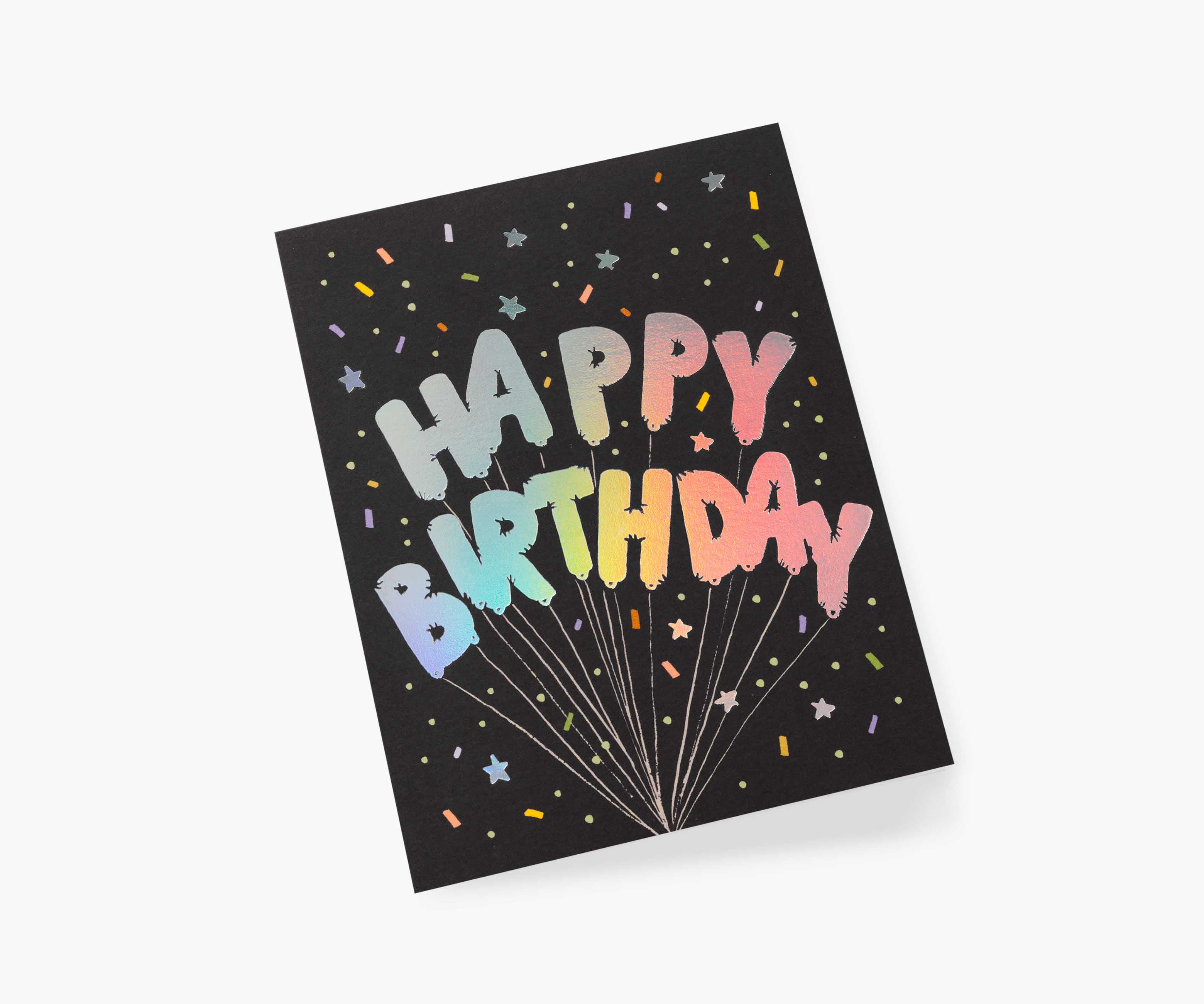 Mylar Birthday Balloons Greeting Card