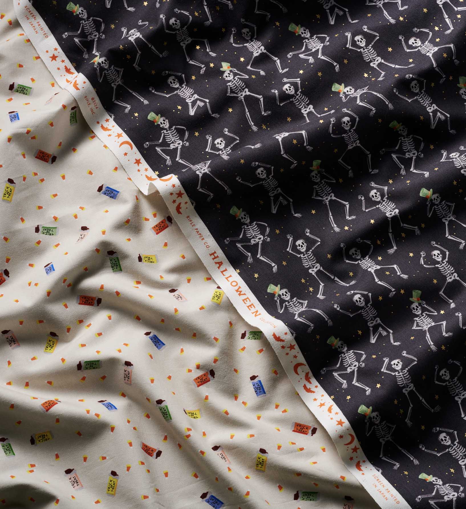 Trick or Treat Cotton Fabric - Linen