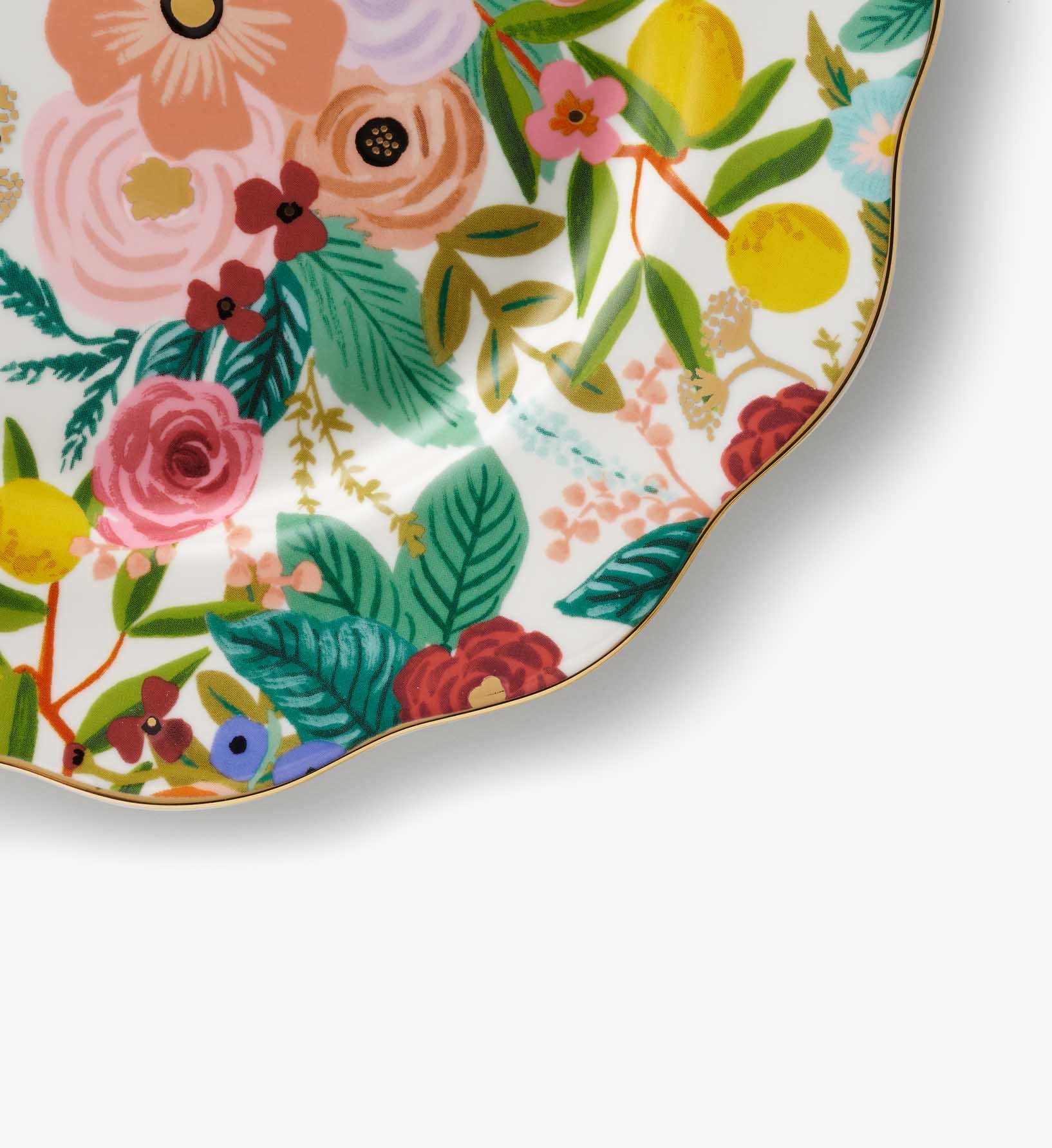 Porcelain Dessert Plate Set - Garden Party