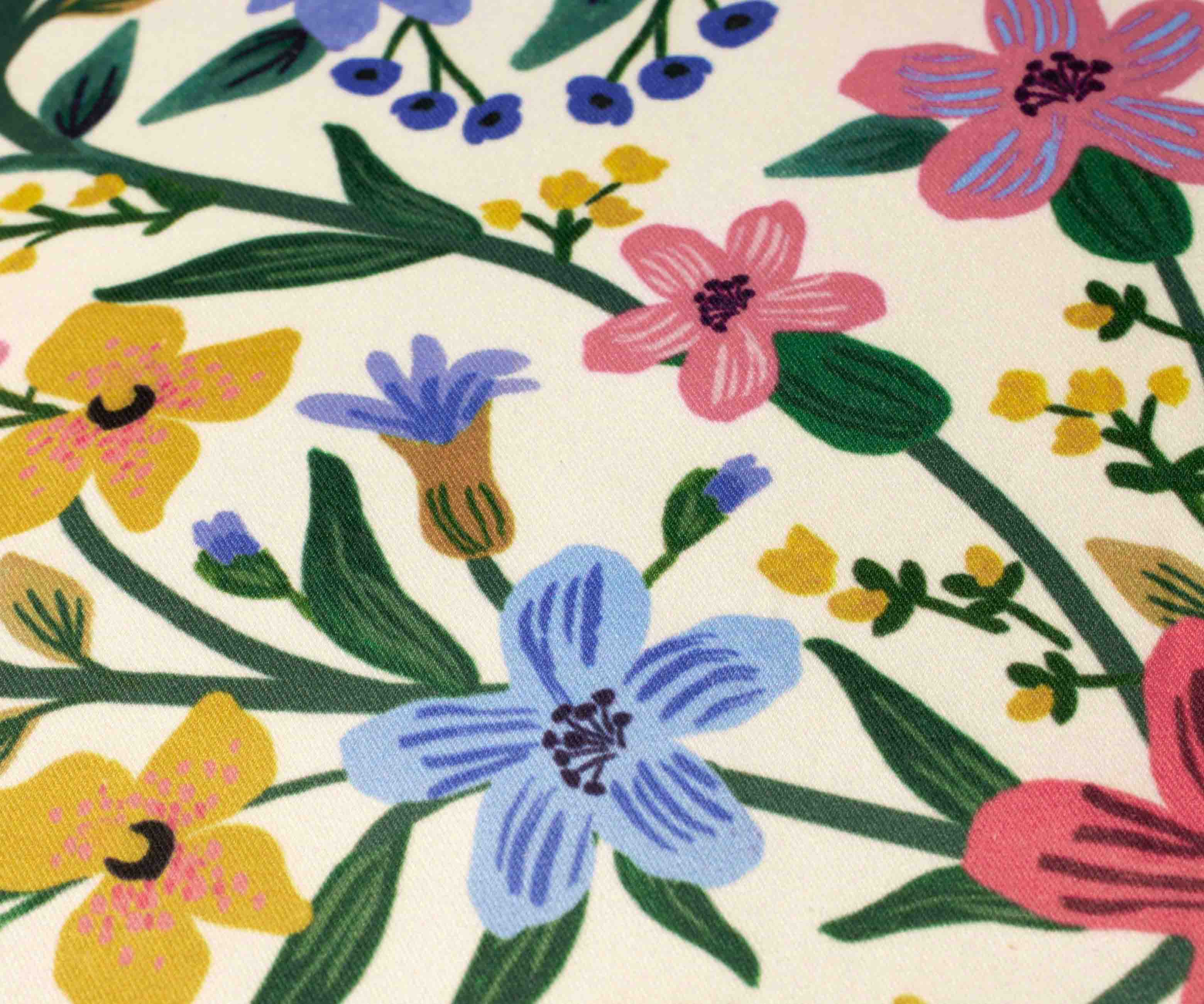 Floral Medallion Printed Pillow - Cream