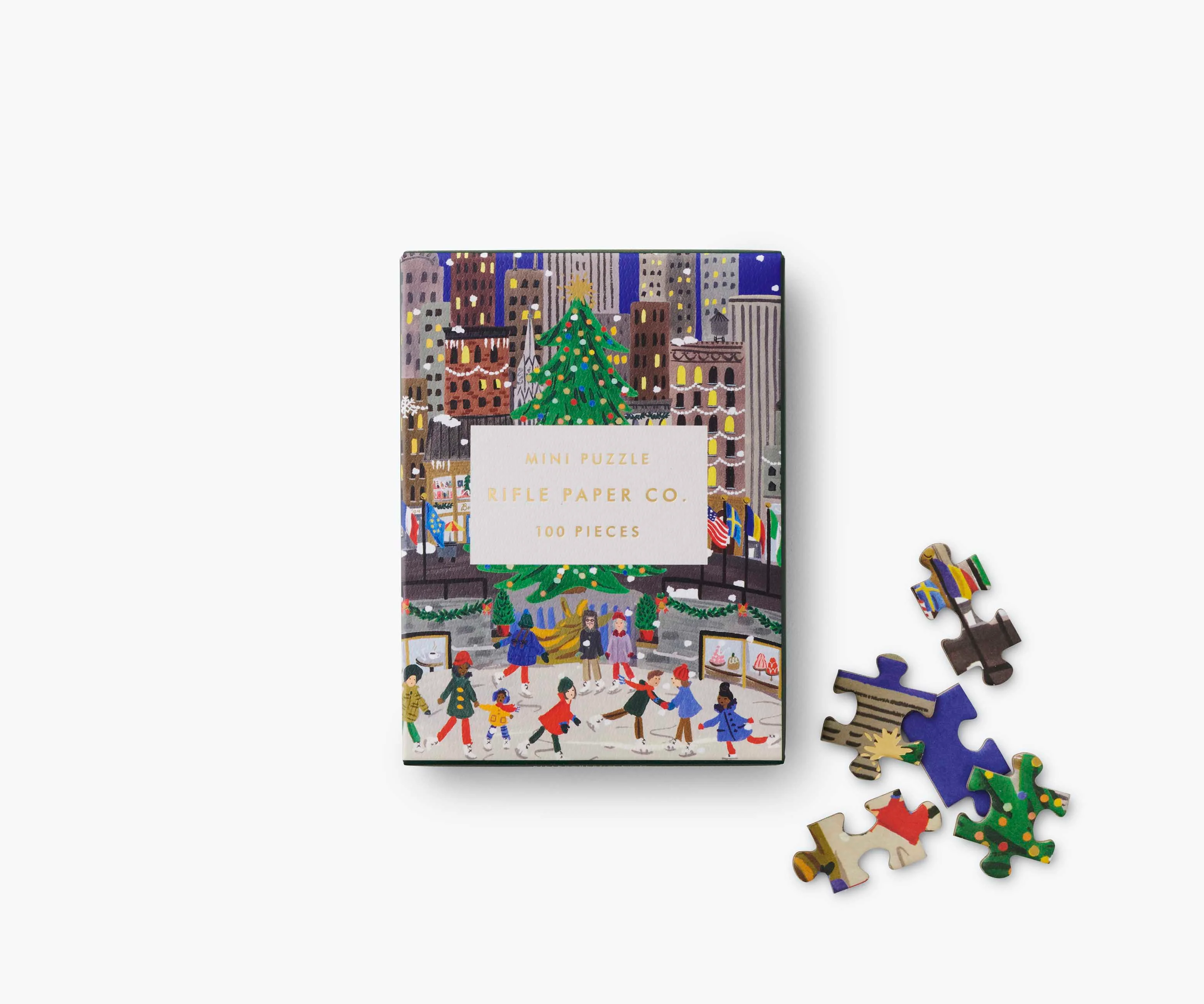 Mini Holiday Jigsaw Puzzle - Holiday On Ice