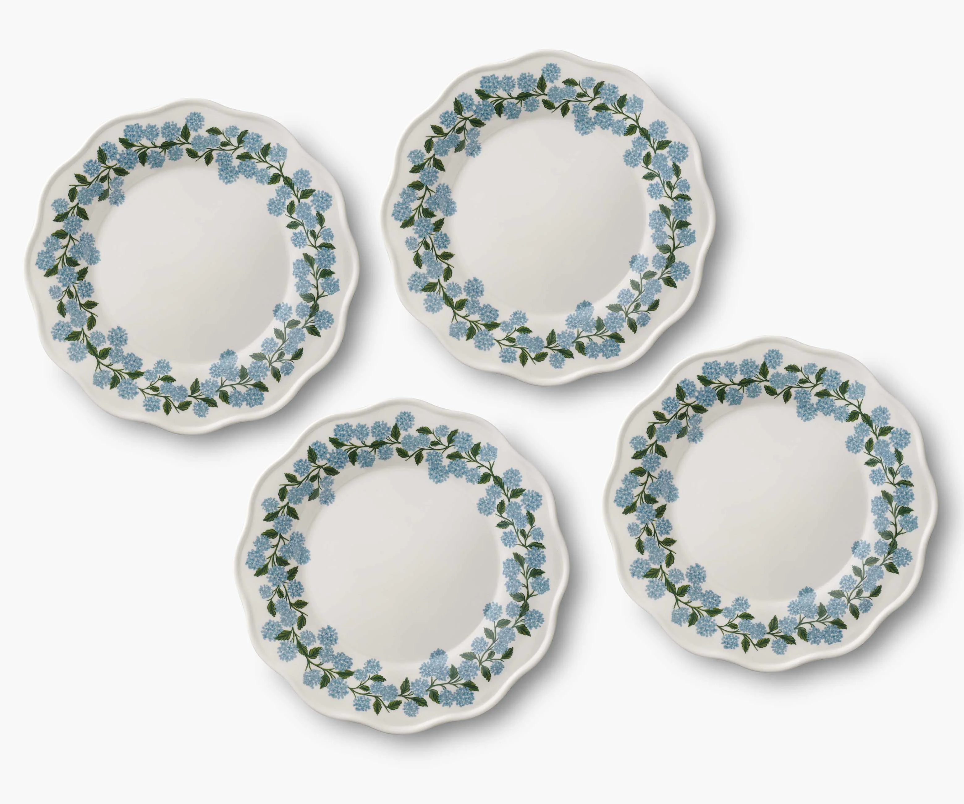 Melamine Assorted Dinner Plates - Hydrangea