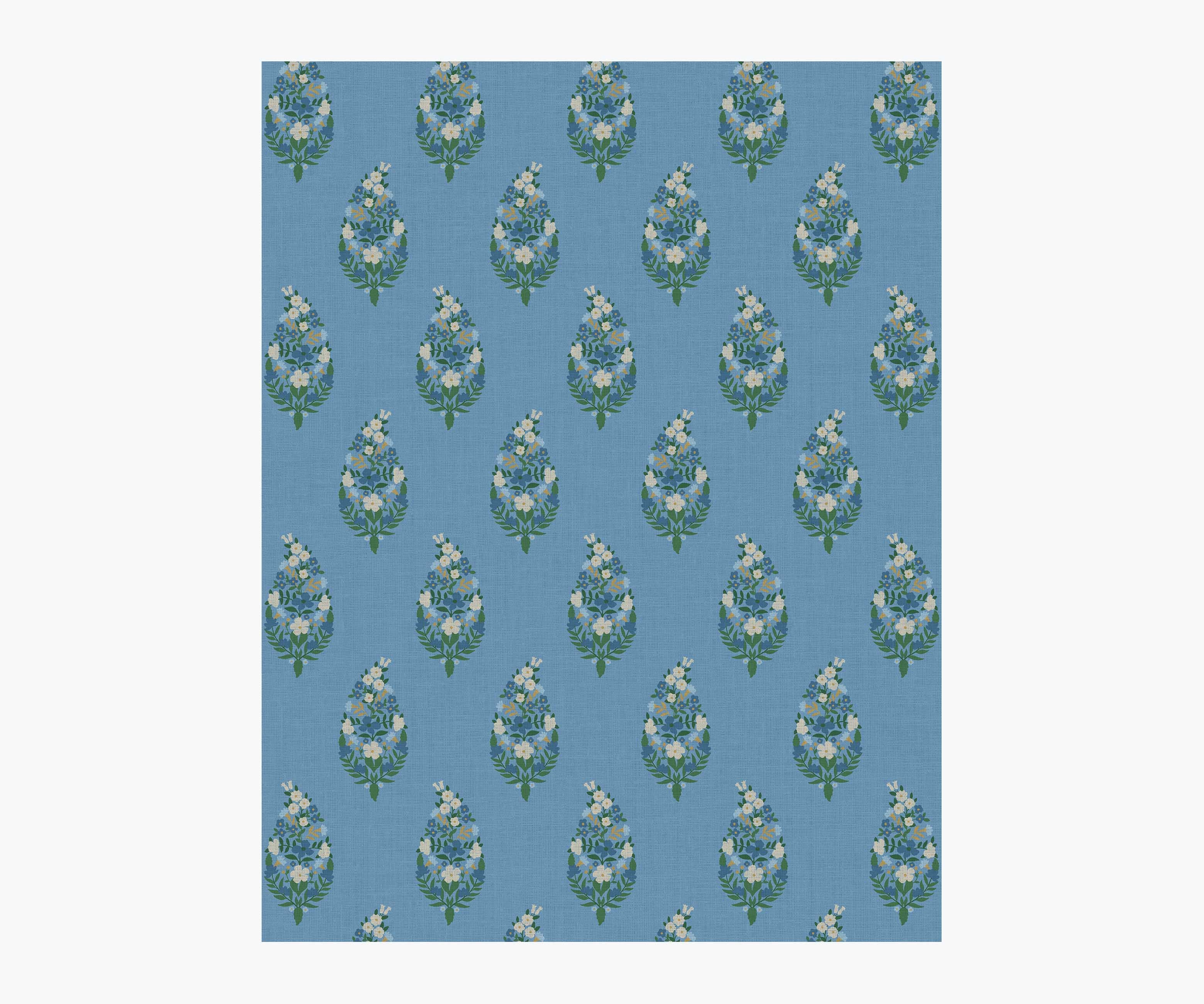 Paisley Wallpaper Sample - Blue