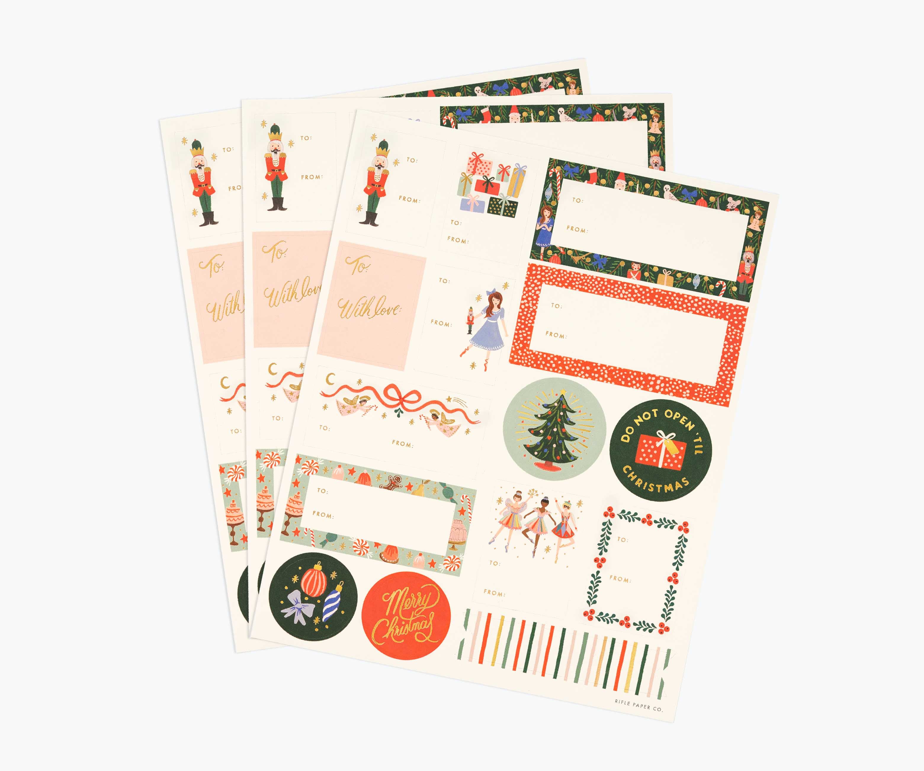 Holiday Gift Stickers - Nutcracker