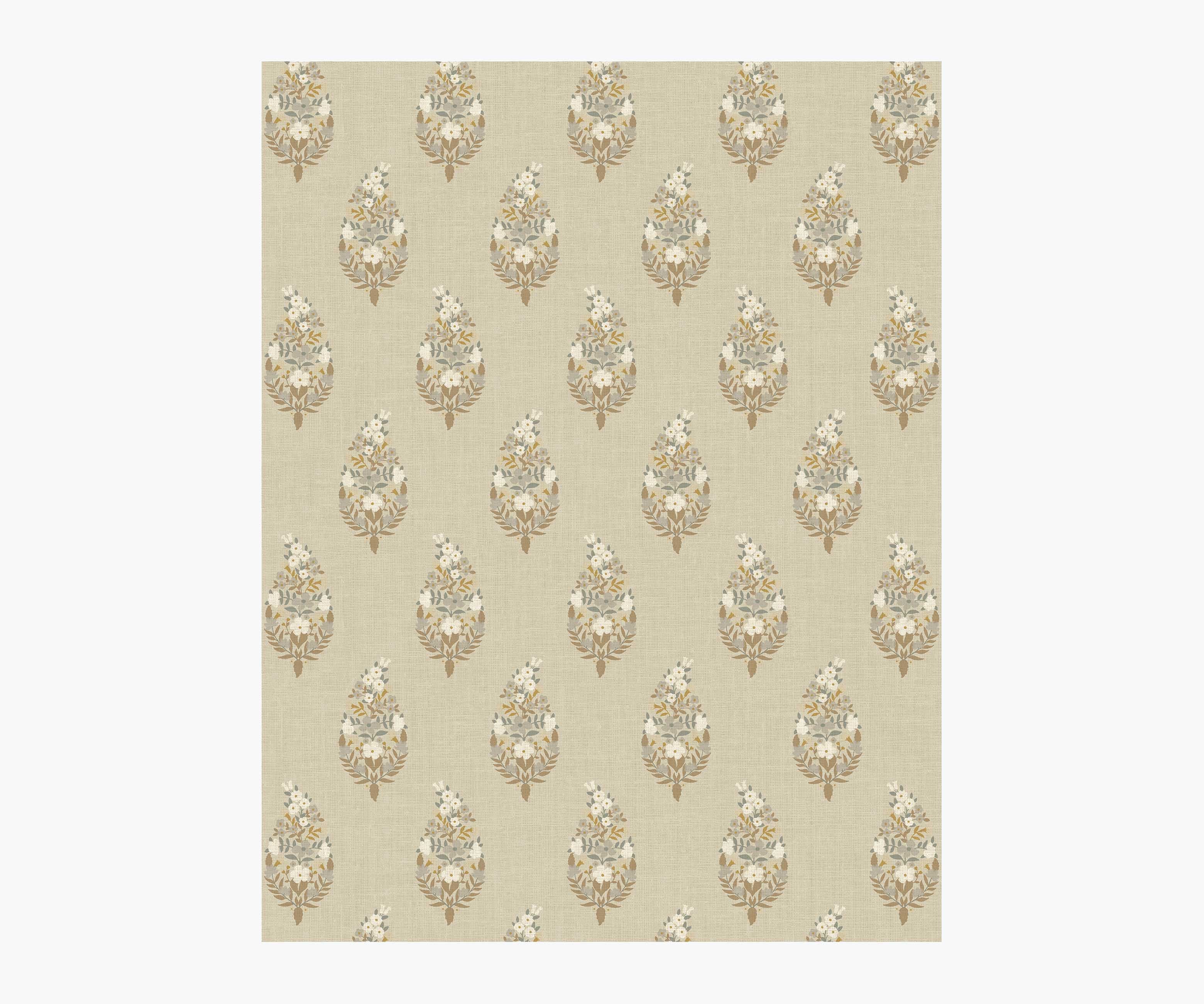 Paisley Wallpaper Sample - Linen