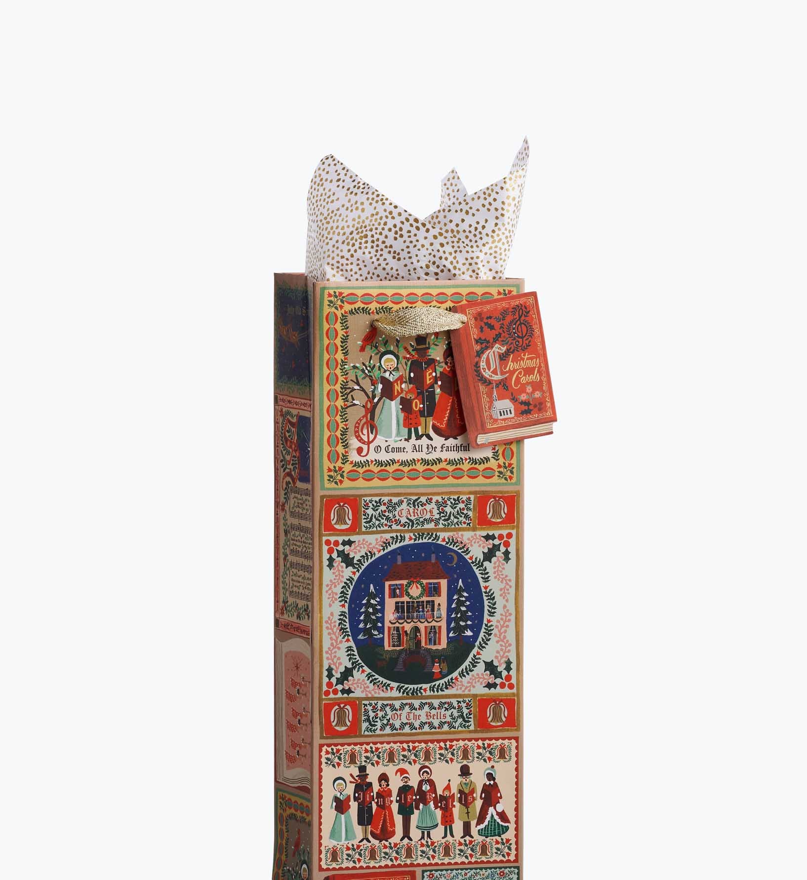 Christmas Carols Wine Gift Bag Bundle