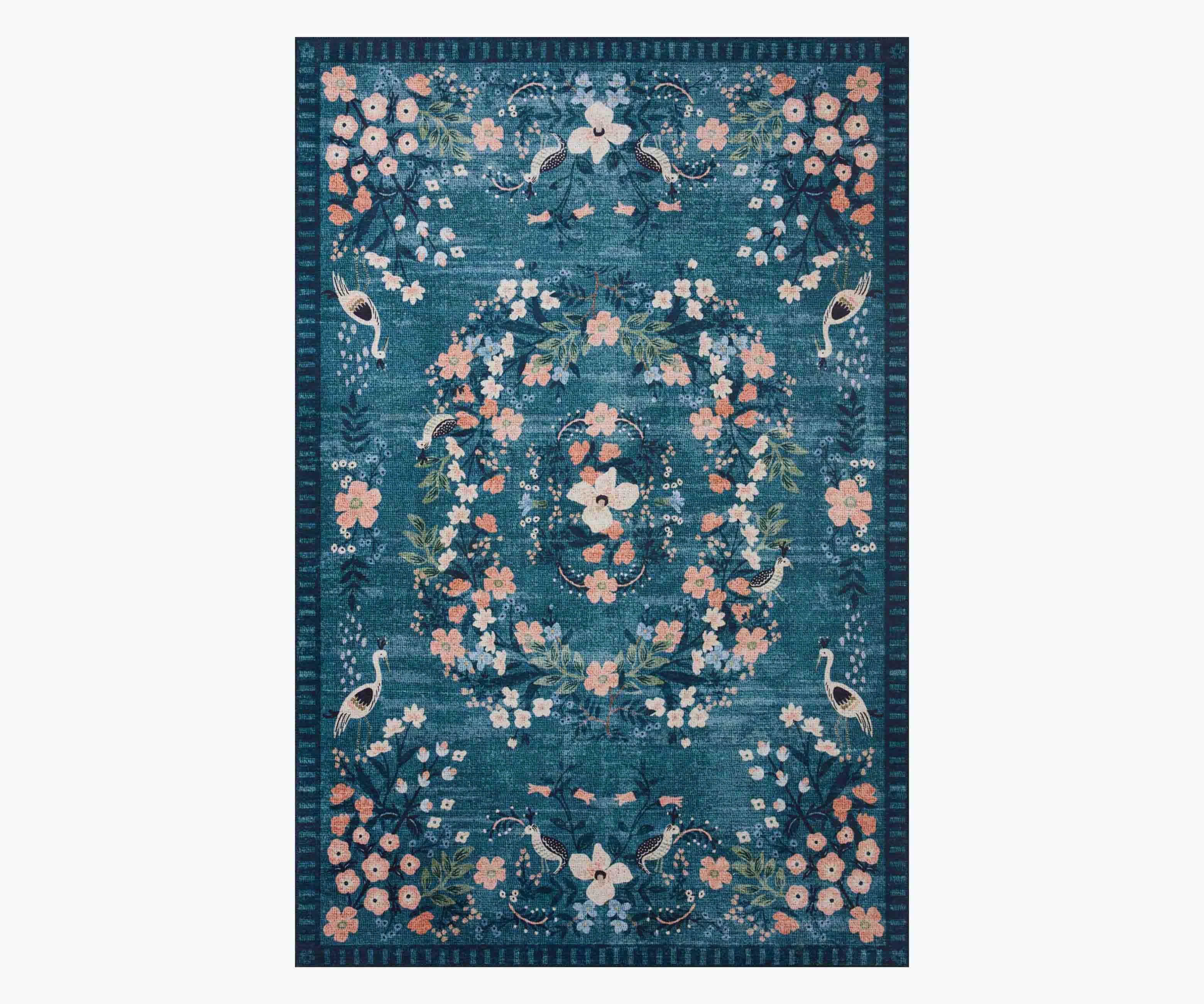 Palais Luxembourg Printed Rug - Teal