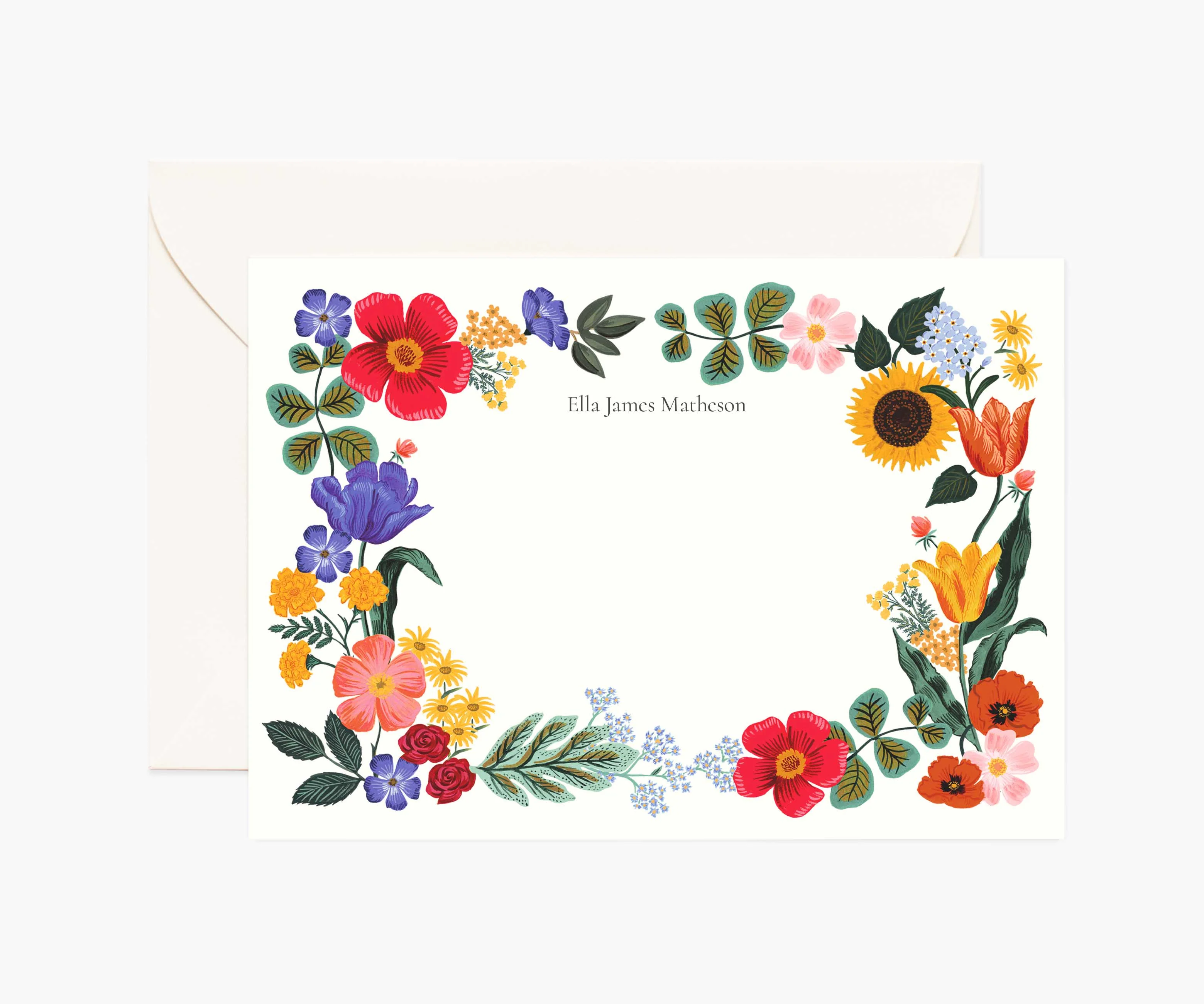 Floral Personalized Stationery  - Blossom