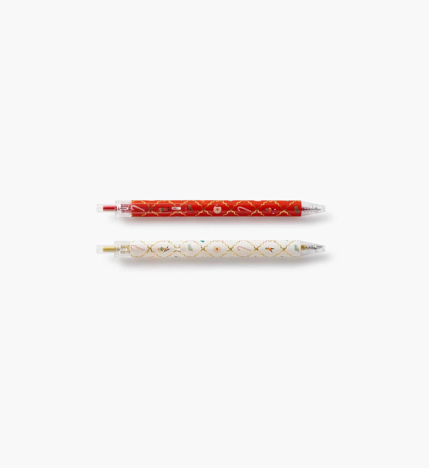 Gel Pen Set of 2 - Holiday Argyle