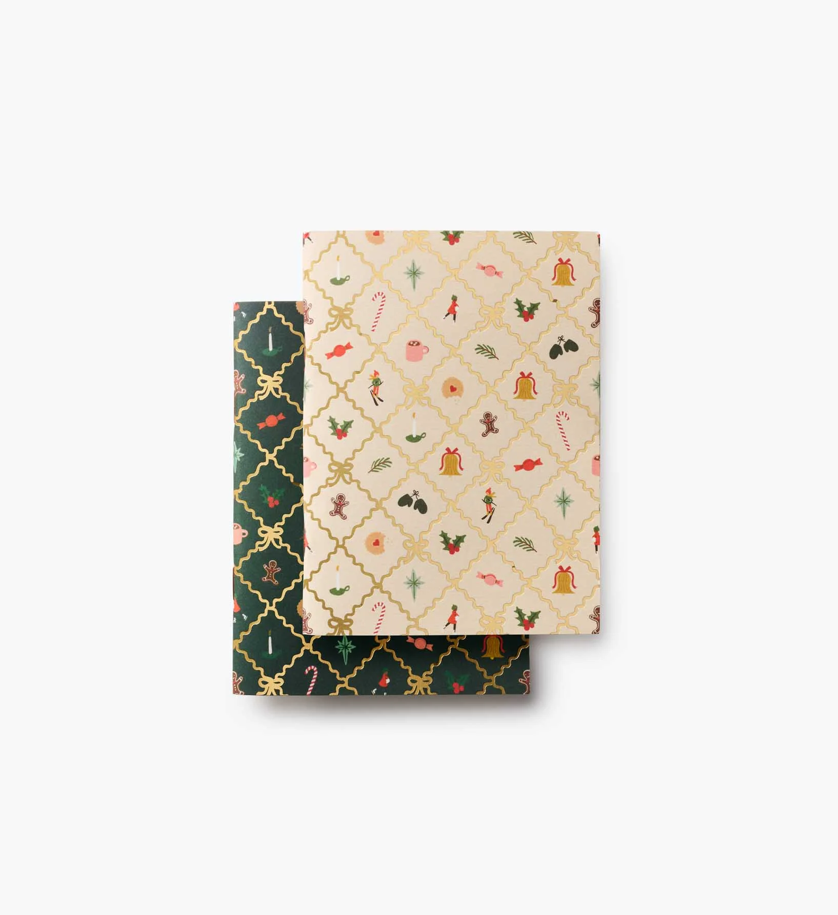 Pocket Notebook Set - Holiday Argyle