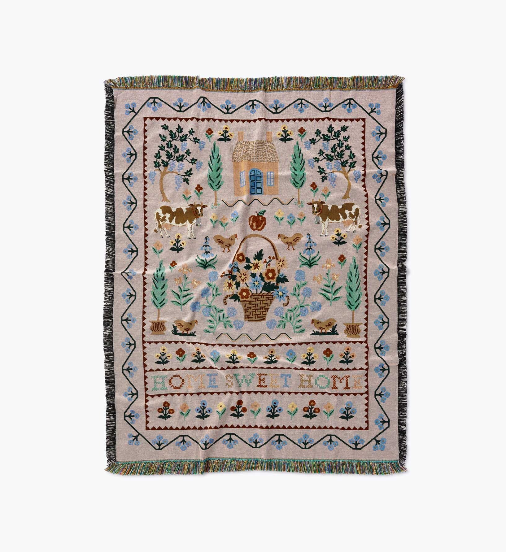 Woven Blanket - Home Sweet Home