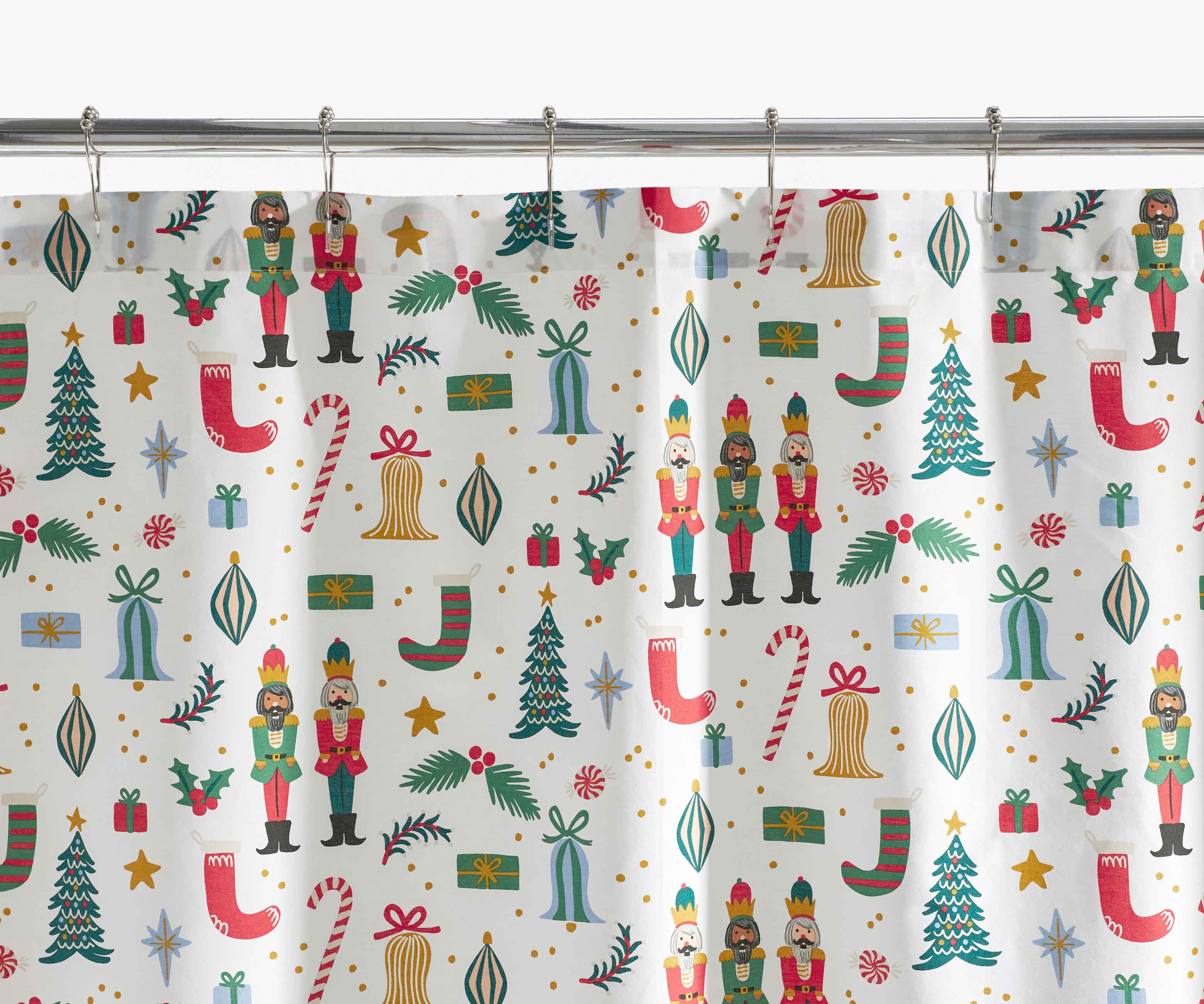Percale Shower Curtain - Nutcracker