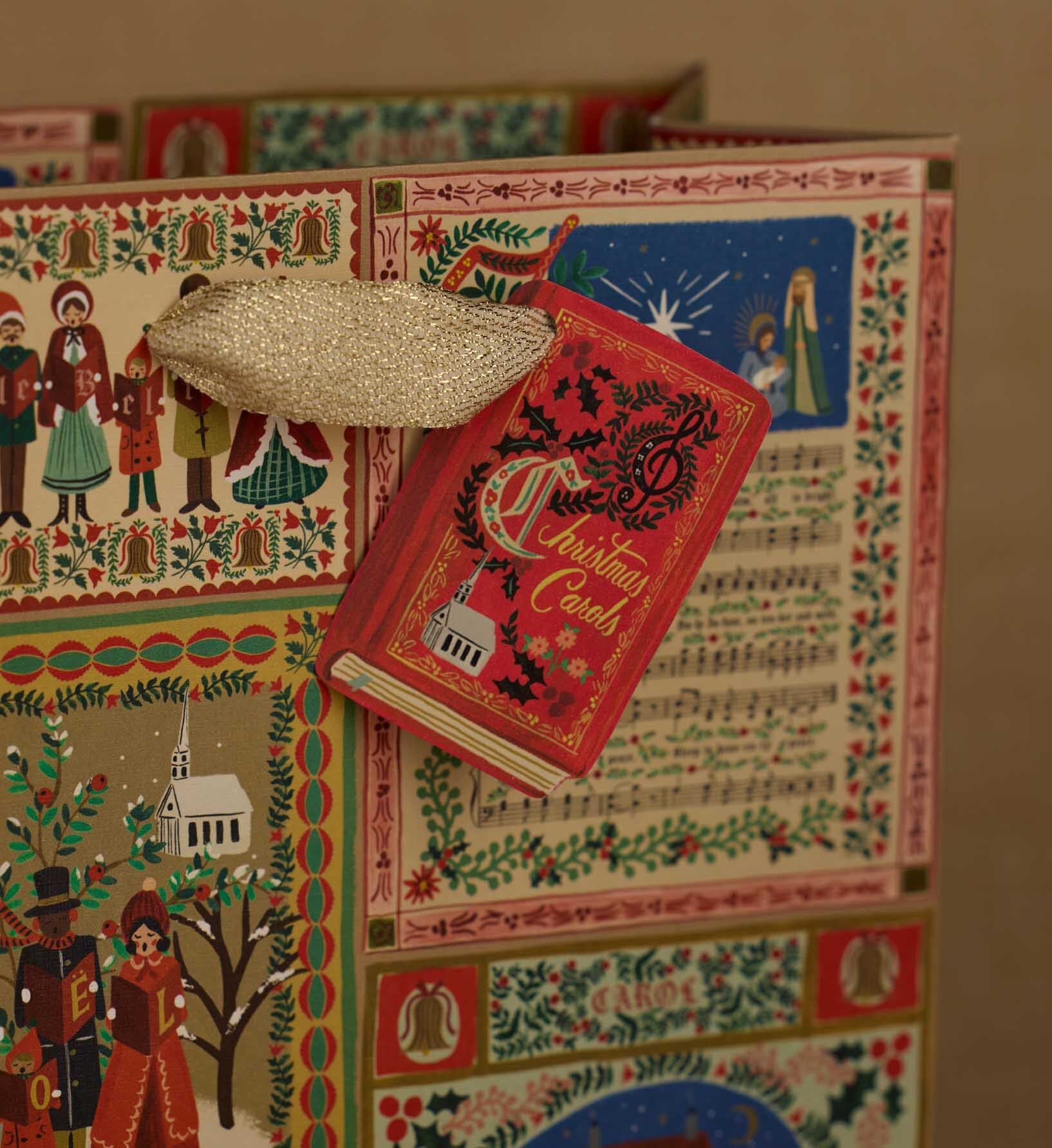 Christmas Carols Large Gift Bag