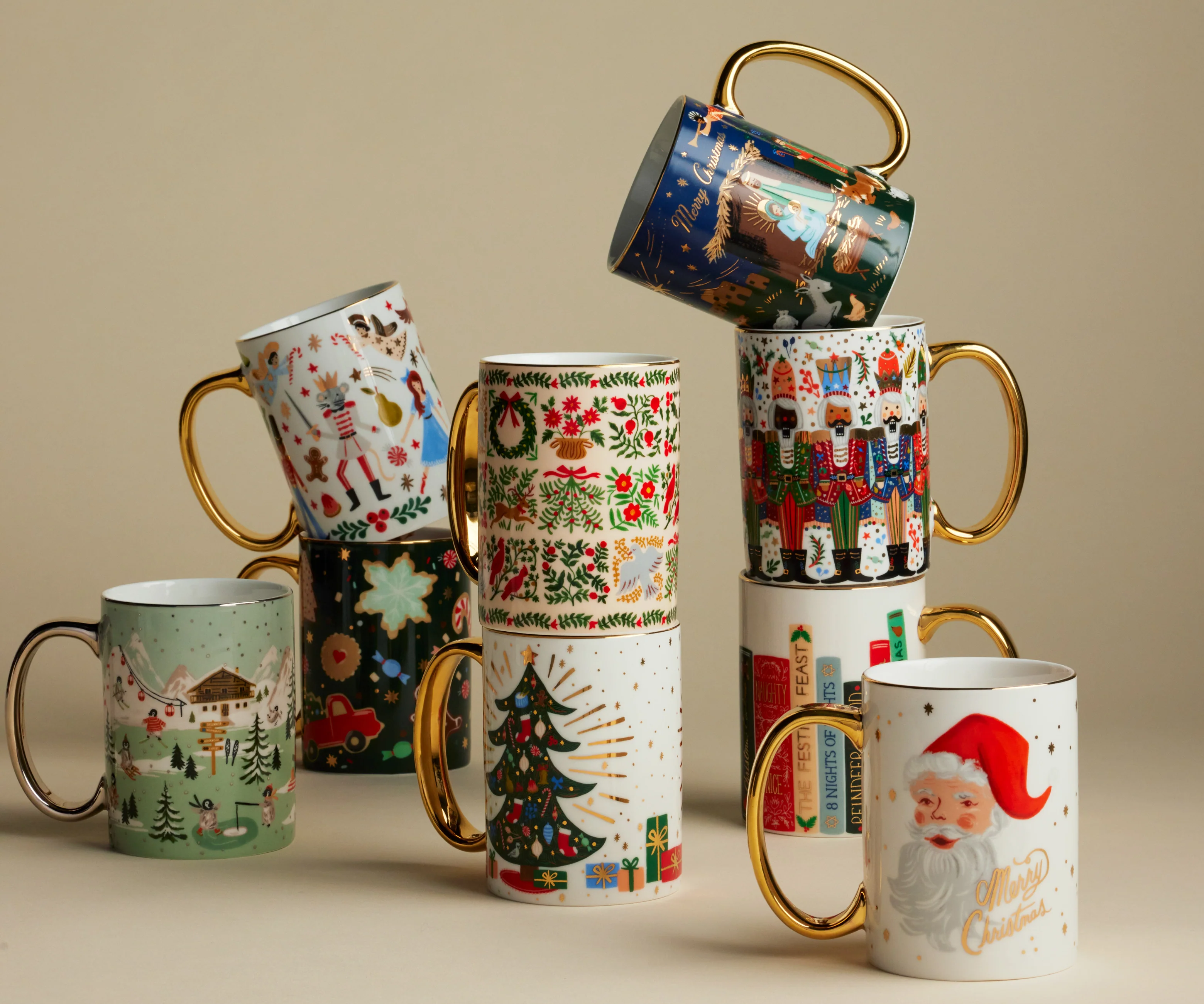 Holiday Porcelain Mug - Christmastide
