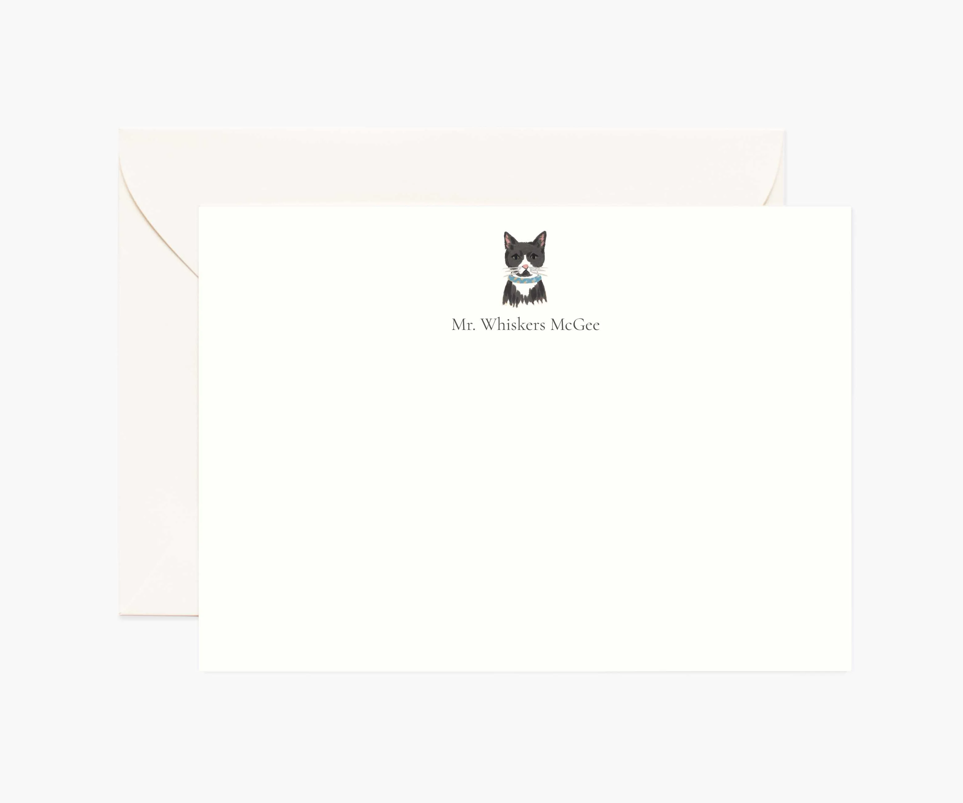 Pets Personalized Stationery - Cat 1