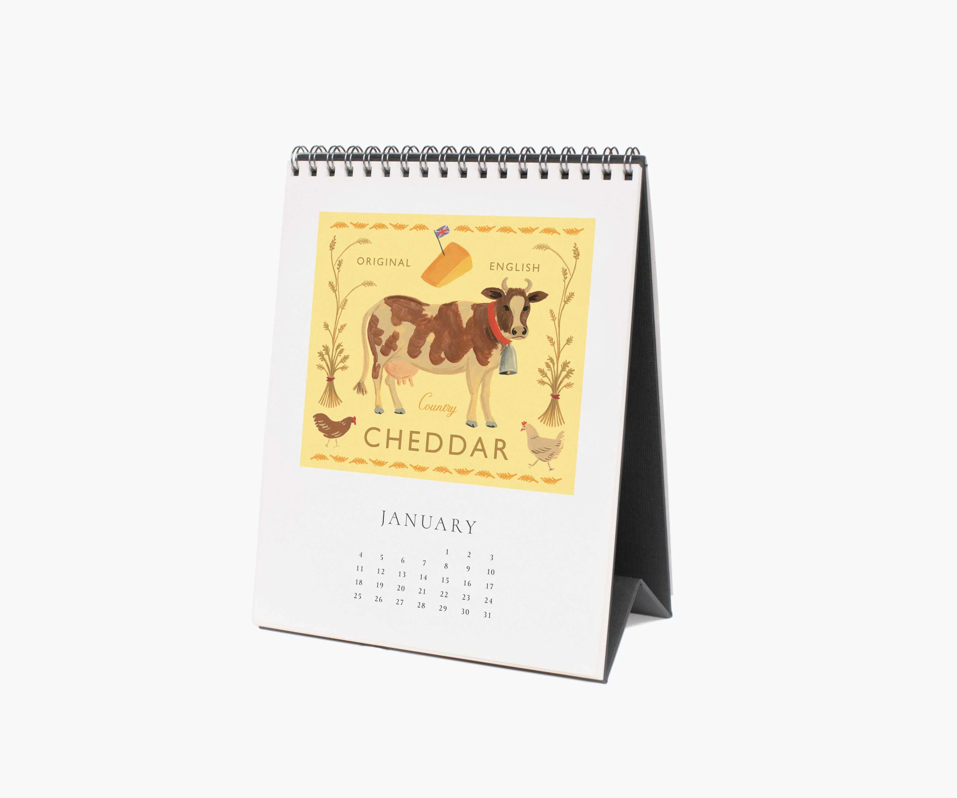 2026 Desk Calendar - Cheese